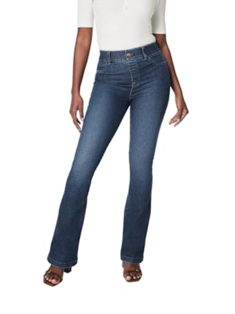 Spanx Sculpt Women’s Blue Denim flare Jeans m medium